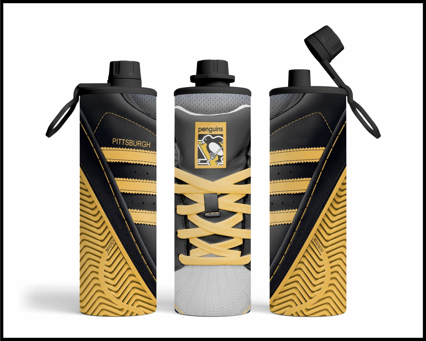 Pittsburgh Penguins Shoe Inspired Tumbler (004)