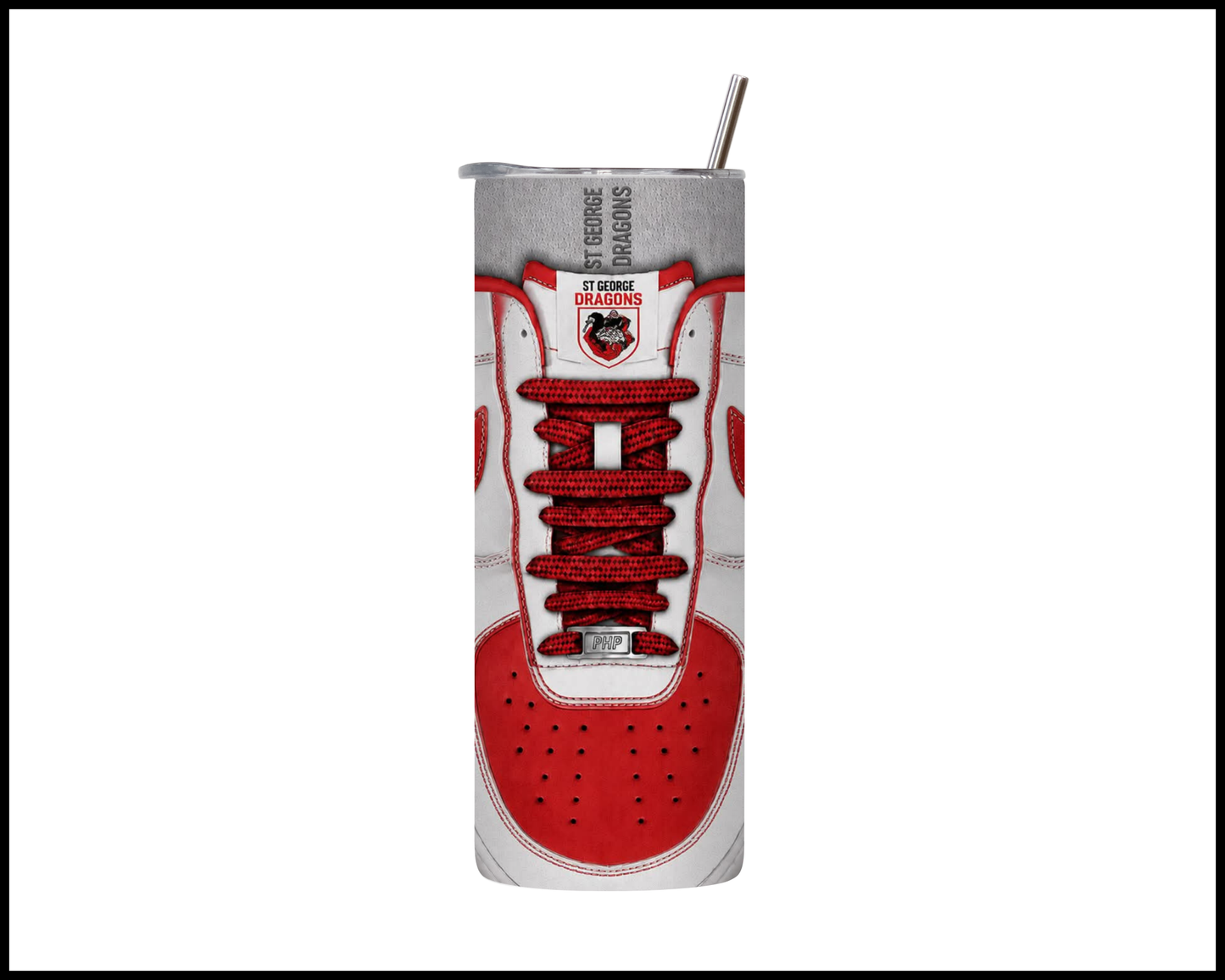 Stainless Steel Tumbler - St George Dragons Shoe Inspired 004