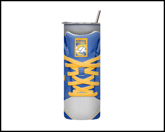 Los Angeles Rams Shoe Inspired Tumbler (005)