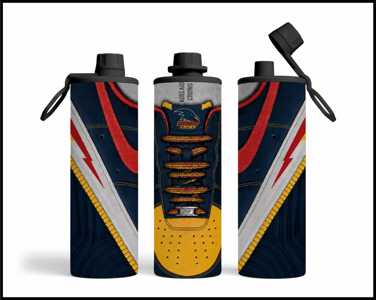 Stainless Steel Tumbler - Adelaide Crows Shoe Inspired 005
