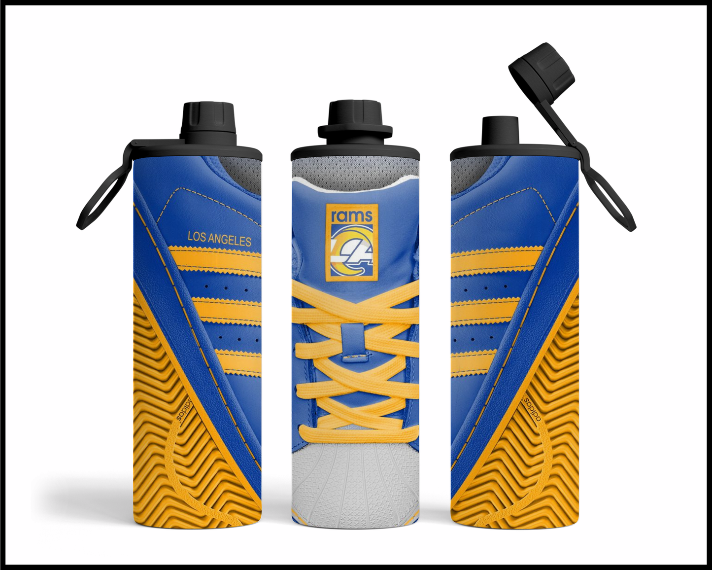 Los Angeles Rams Shoe Inspired Tumbler (005)