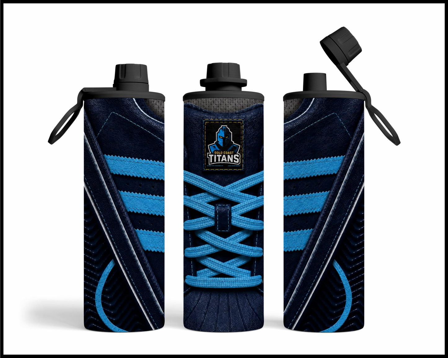 Gold Coast Titans Side-stripe Shoe Inspired Tumbler