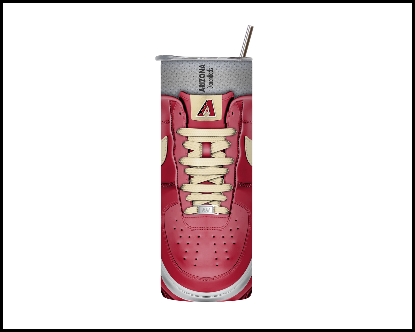 Arizona Diamondbacks Shoe Inspired Tumbler (005)