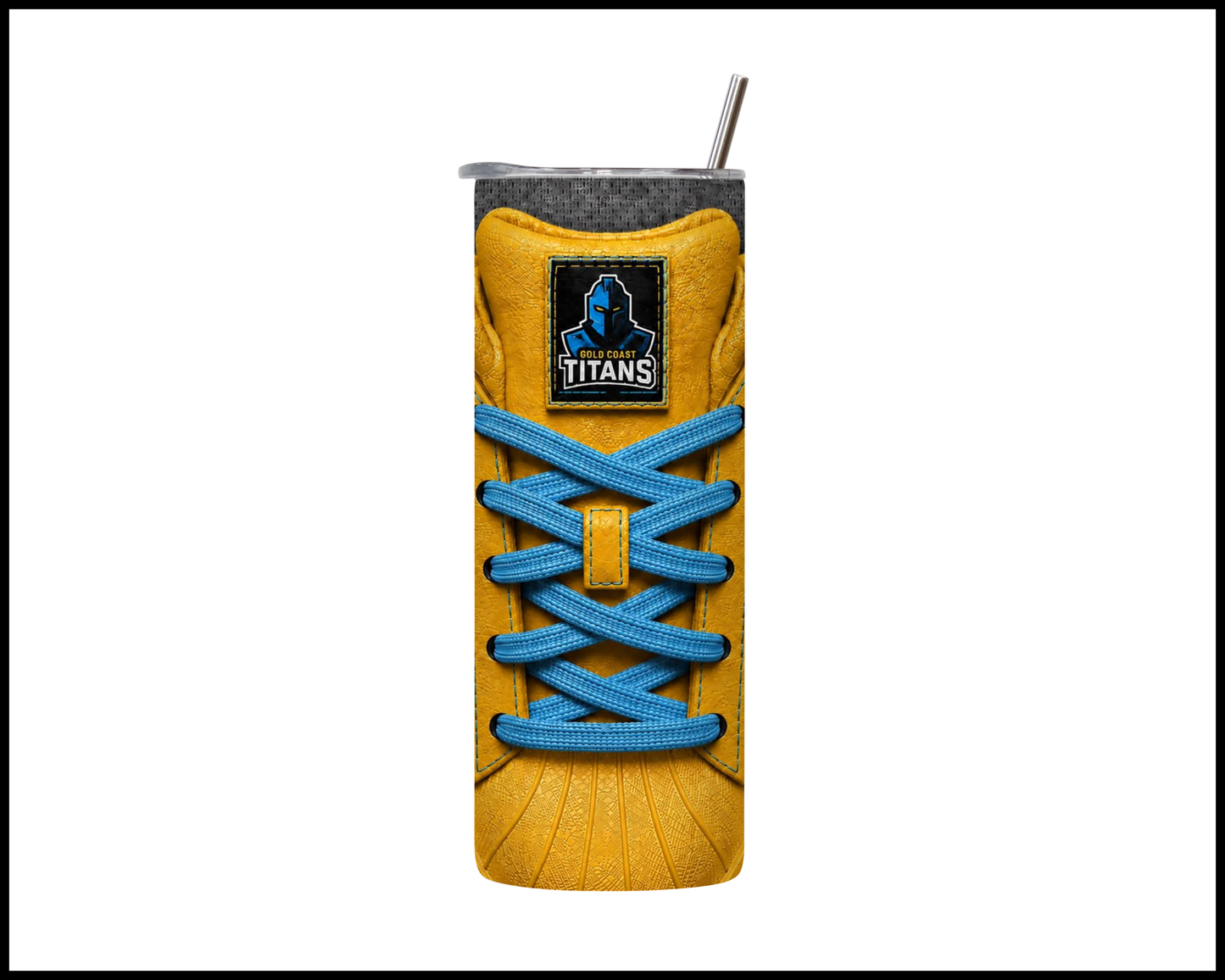 Gold Coast Titans Side-stripe Shoe Inspired Tumbler
