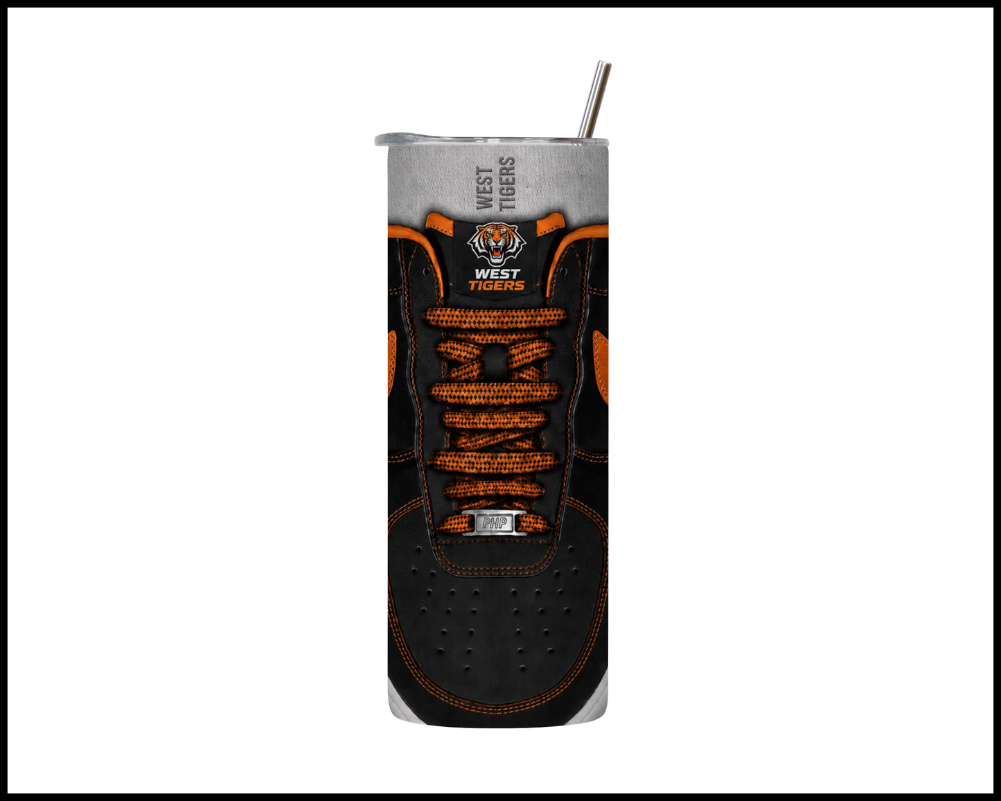 Stainless Steel Tumbler - West Tigers Shoe Inspired 006