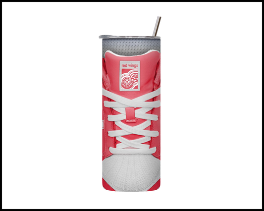 Detroit Red Wings Shoe Inspired Tumbler (007)