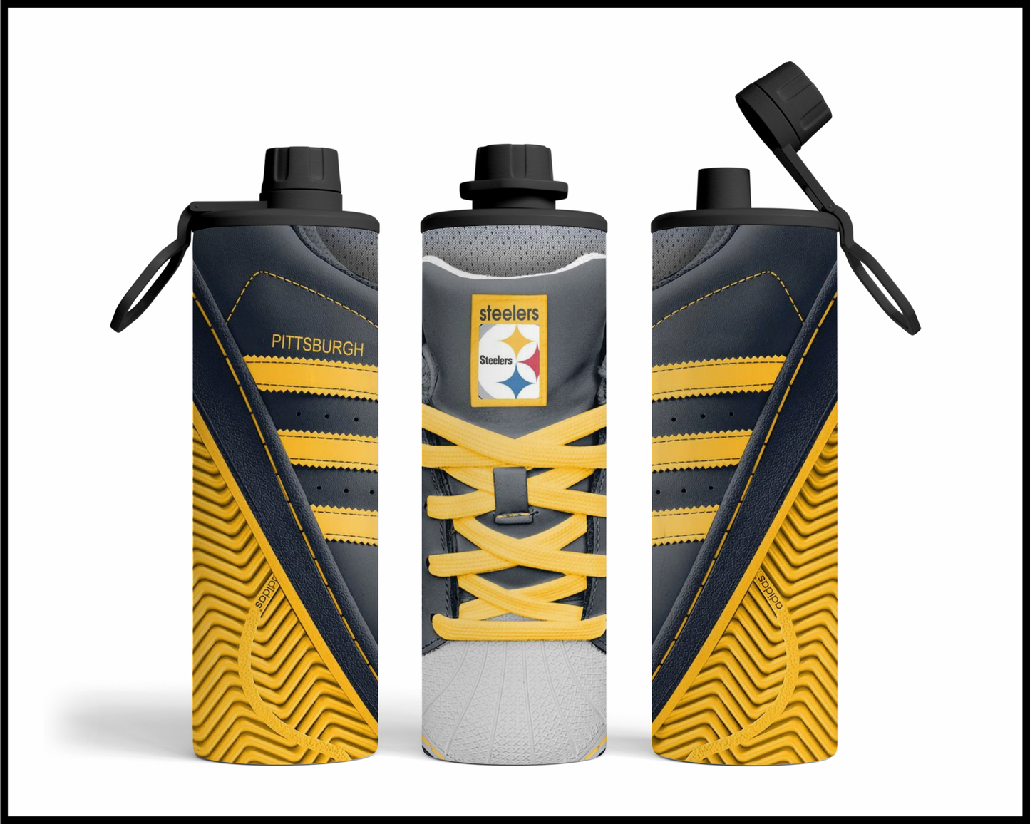 Pittsburgh Steelers Shoe Inspired Tumbler (007)