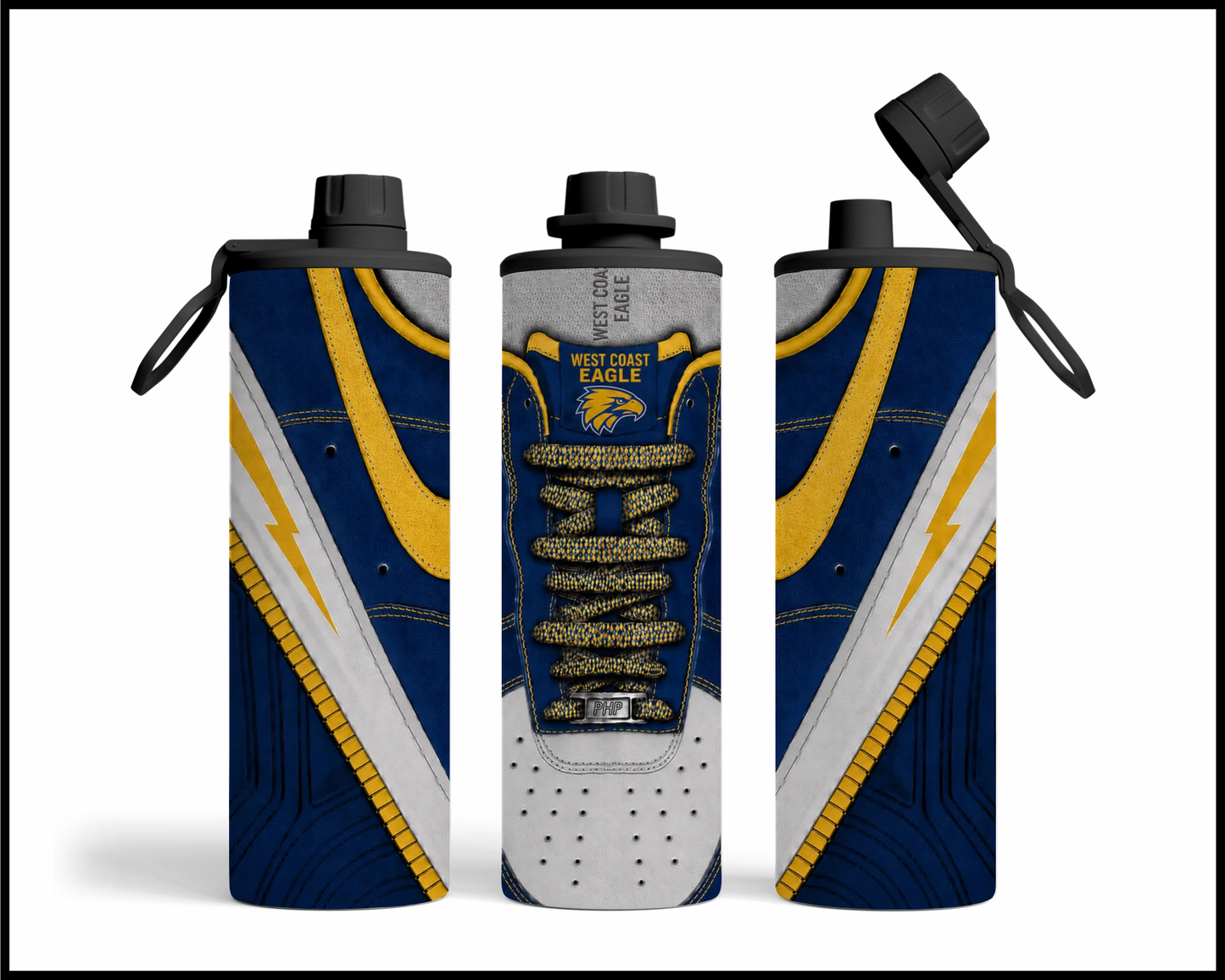 Stainless Steel Tumbler - West Coast Eagles Shoe Inspired 007