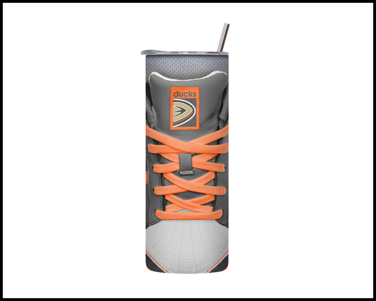 Anaheim Ducks Shoe Inspired Tumbler (008)
