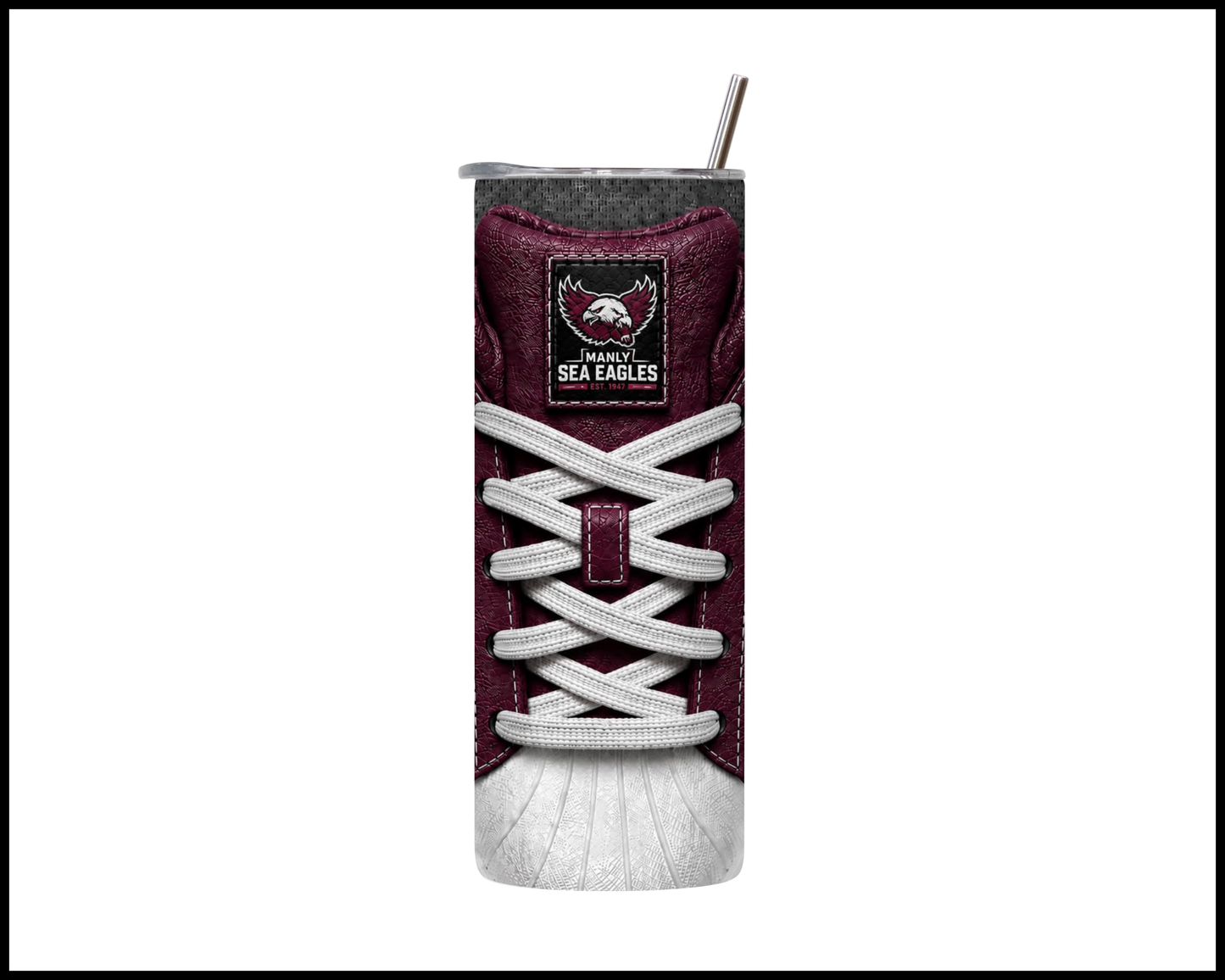 Manly Sea Eagles Side-stripe Shoe Inspired Tumbler
