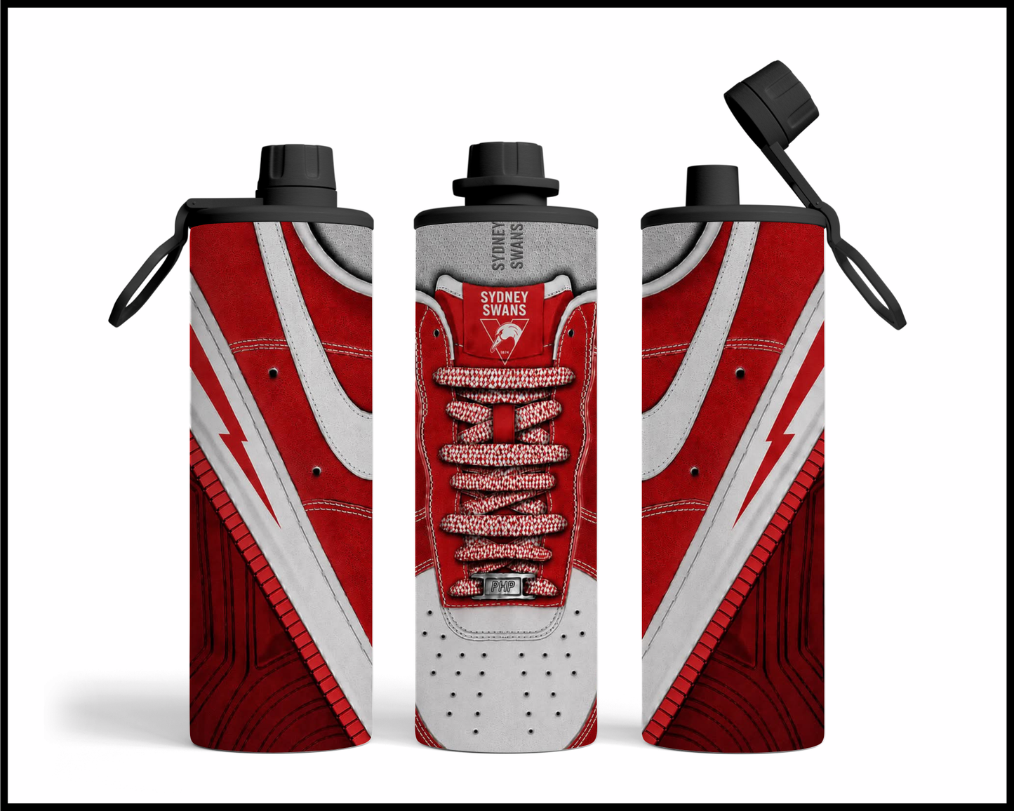 Stainless Steel Tumbler - Sydney Swans Shoe Inspired 008