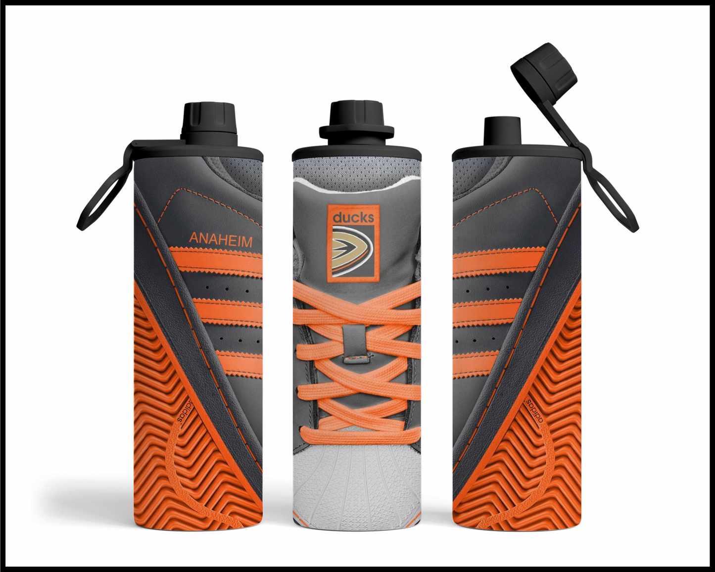 Anaheim Ducks Shoe Inspired Tumbler (008)