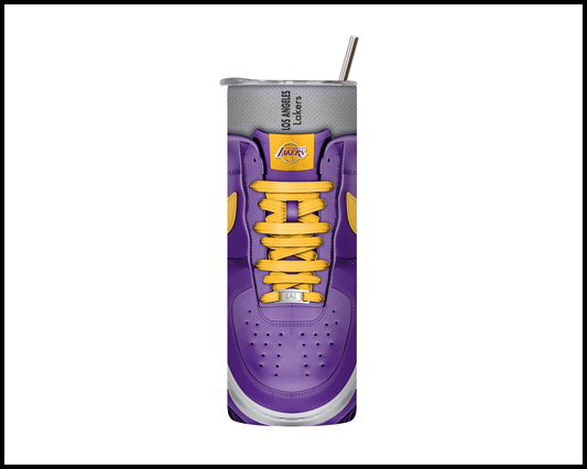Los Angeles Lakers Shoe Inspired Tumbler (008)