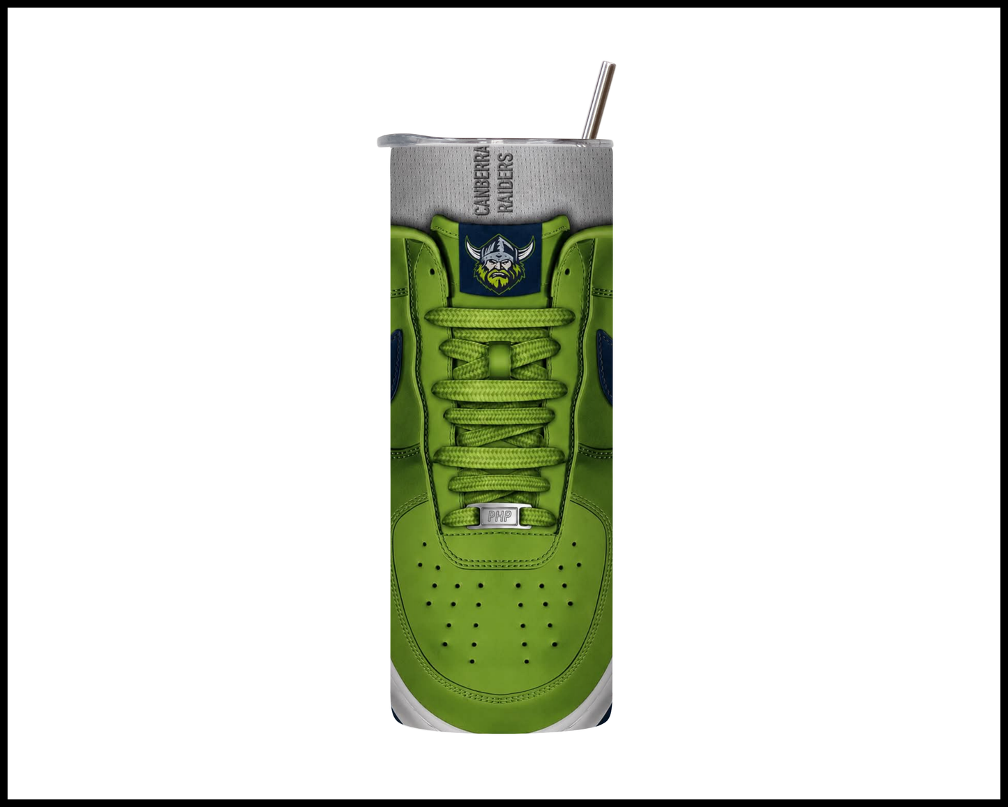Stainless Steel Tumbler - Canberra Raiders Shoe Inspired 008