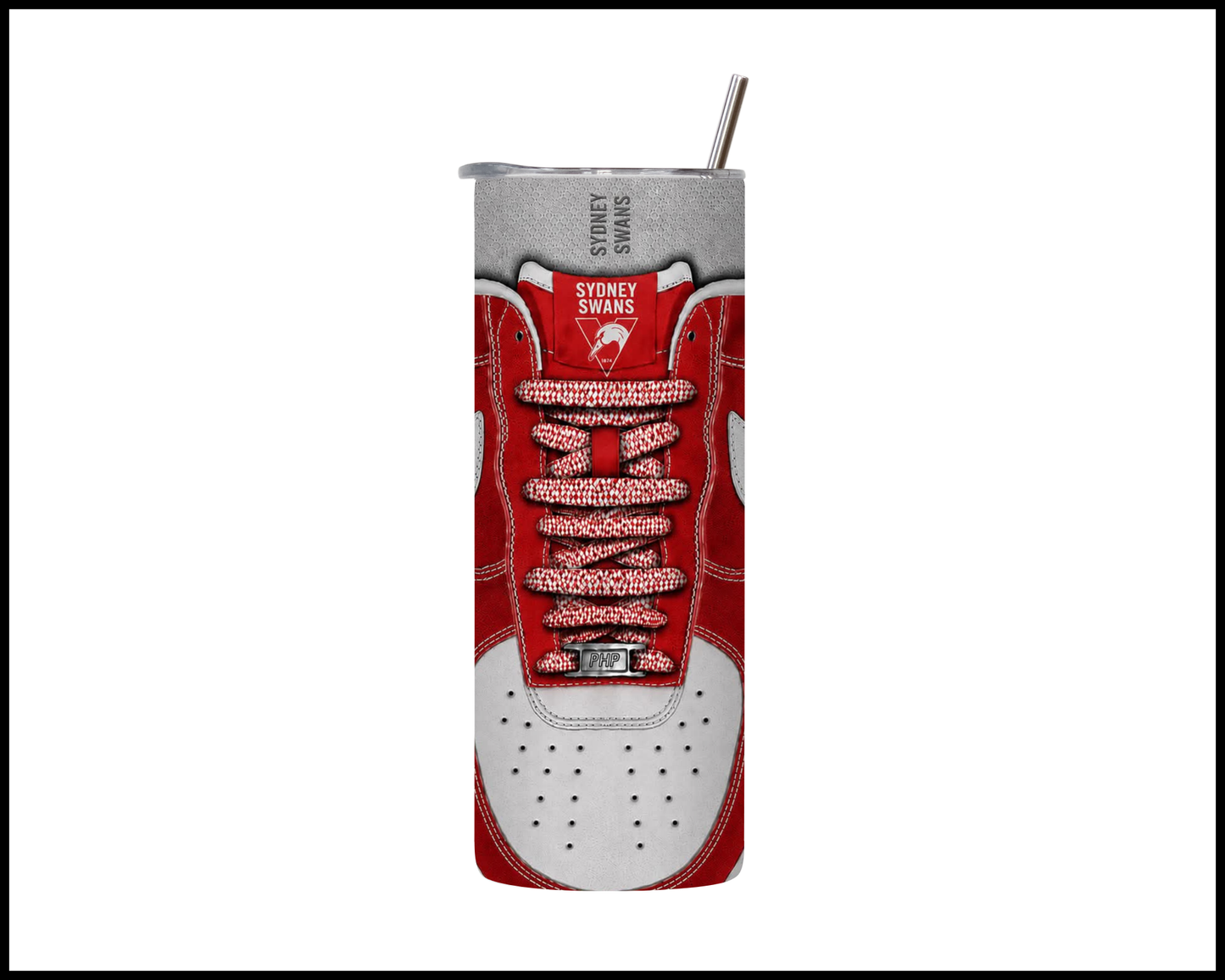 Stainless Steel Tumbler - Sydney Swans Shoe Inspired 008