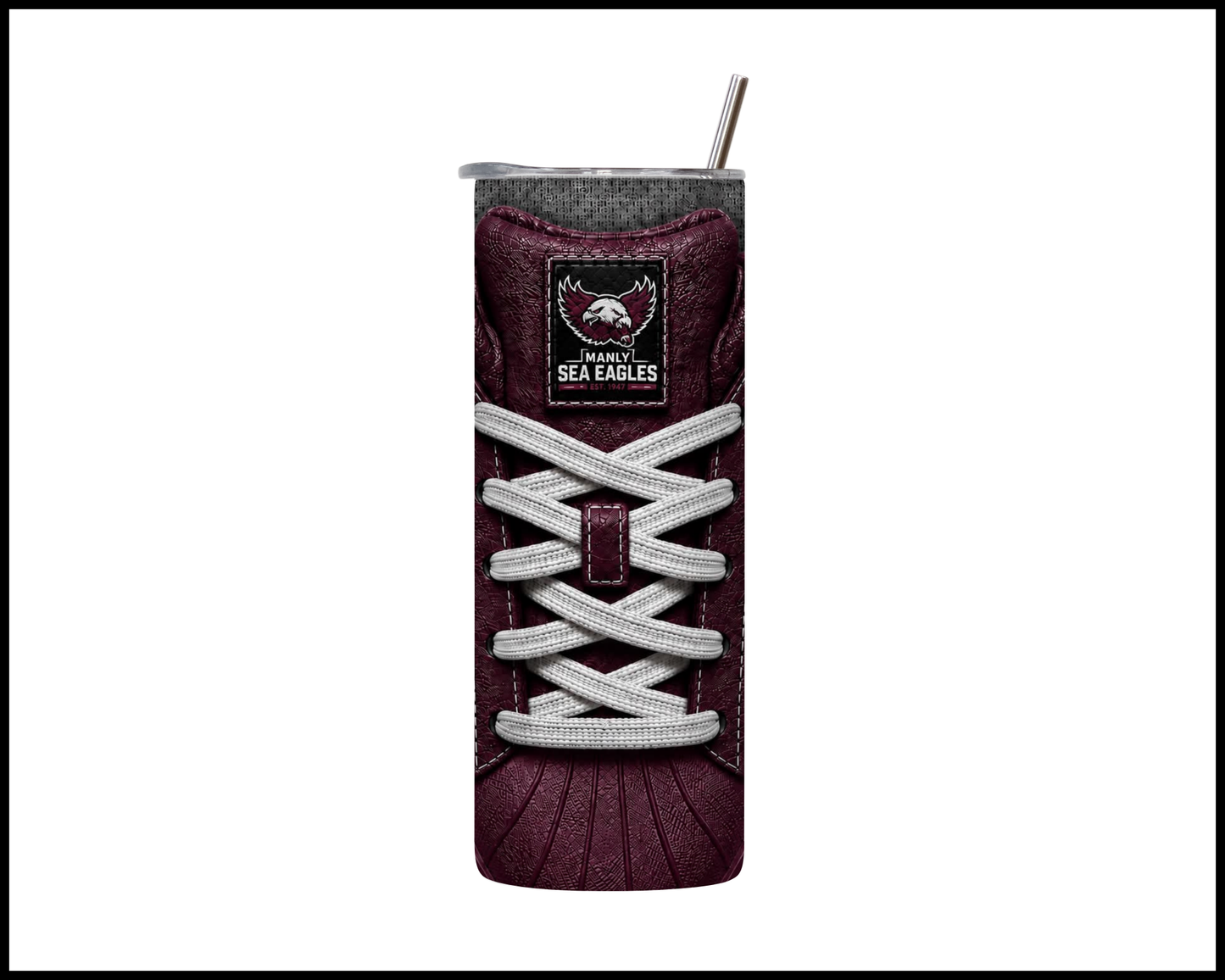 Manly Sea Eagles Side-stripe Shoe Inspired Tumbler