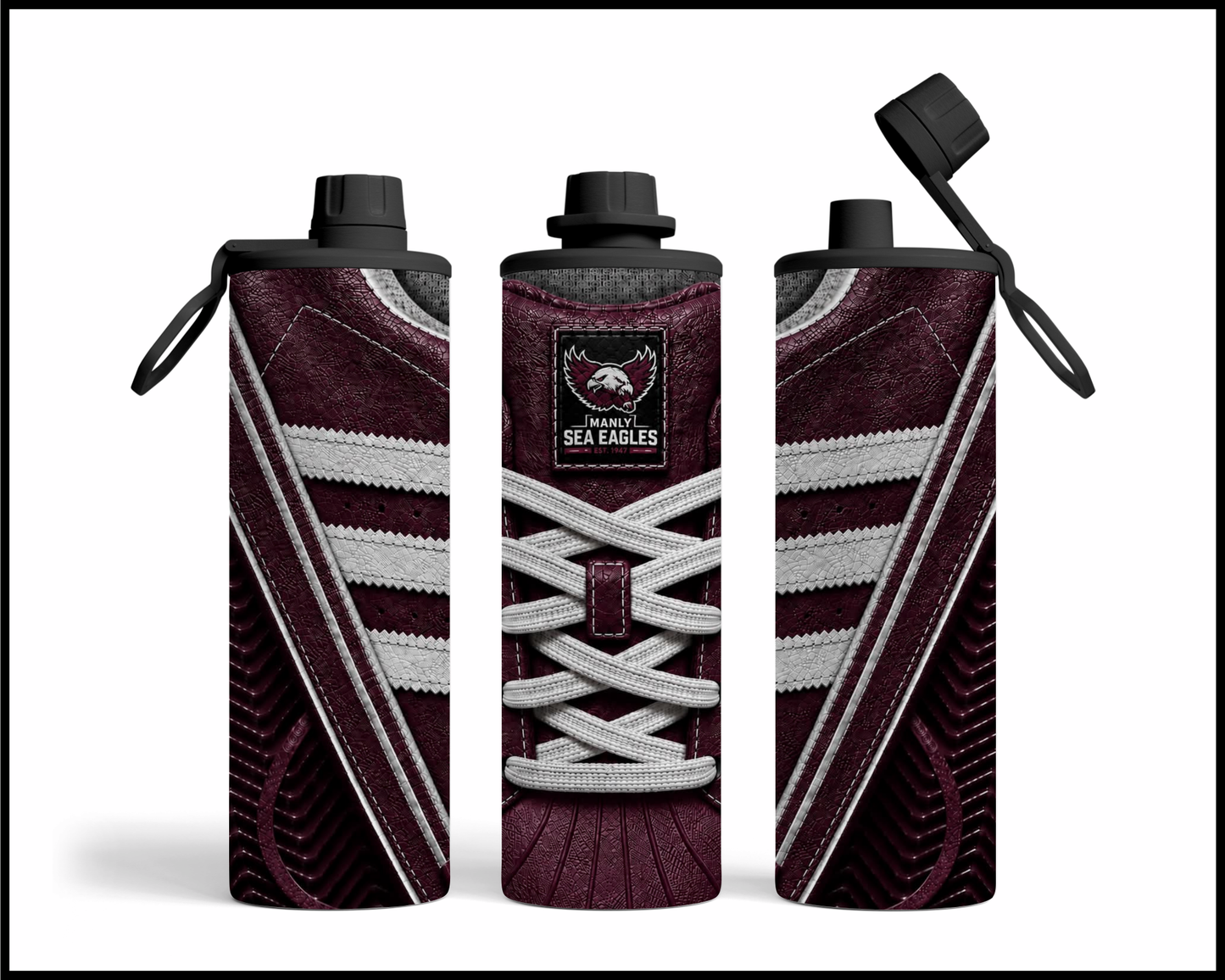 Manly Sea Eagles Side-stripe Shoe Inspired Tumbler