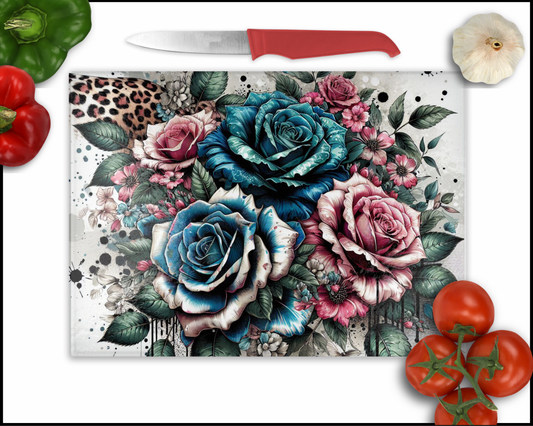 Floral (4) Sublimated Cutting Board (009)