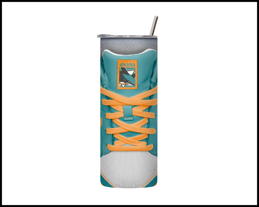San Jose Sharks Shoe Inspired Tumbler (010)