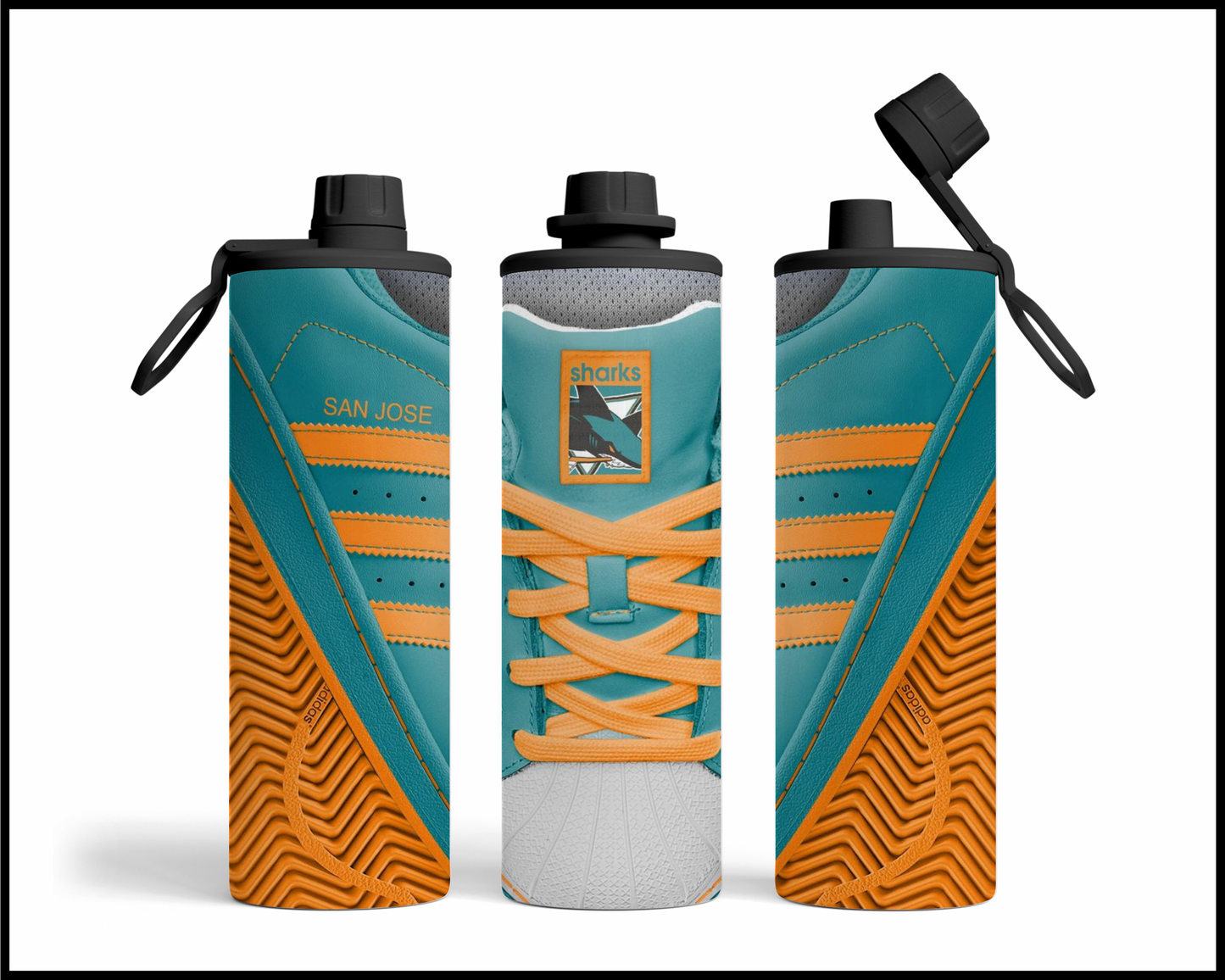 San Jose Sharks Shoe Inspired Tumbler (010)