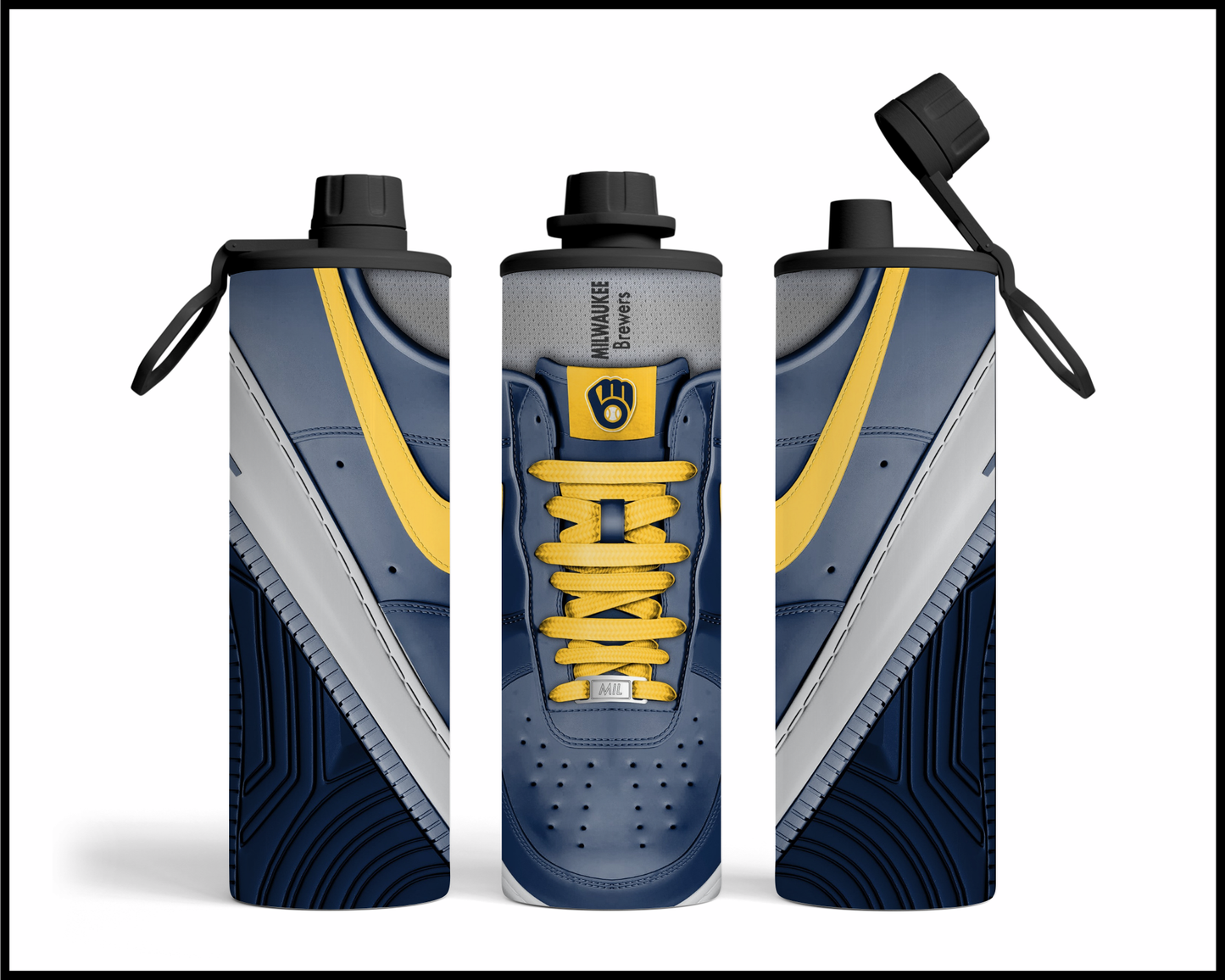 Milwaukee Brewers Shoe Inspired Tumbler (010)