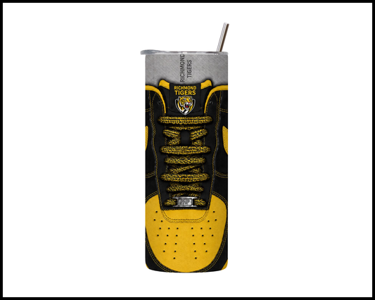 Stainless Steel Tumbler -Richmond Tigers Shoe Inspired 010
