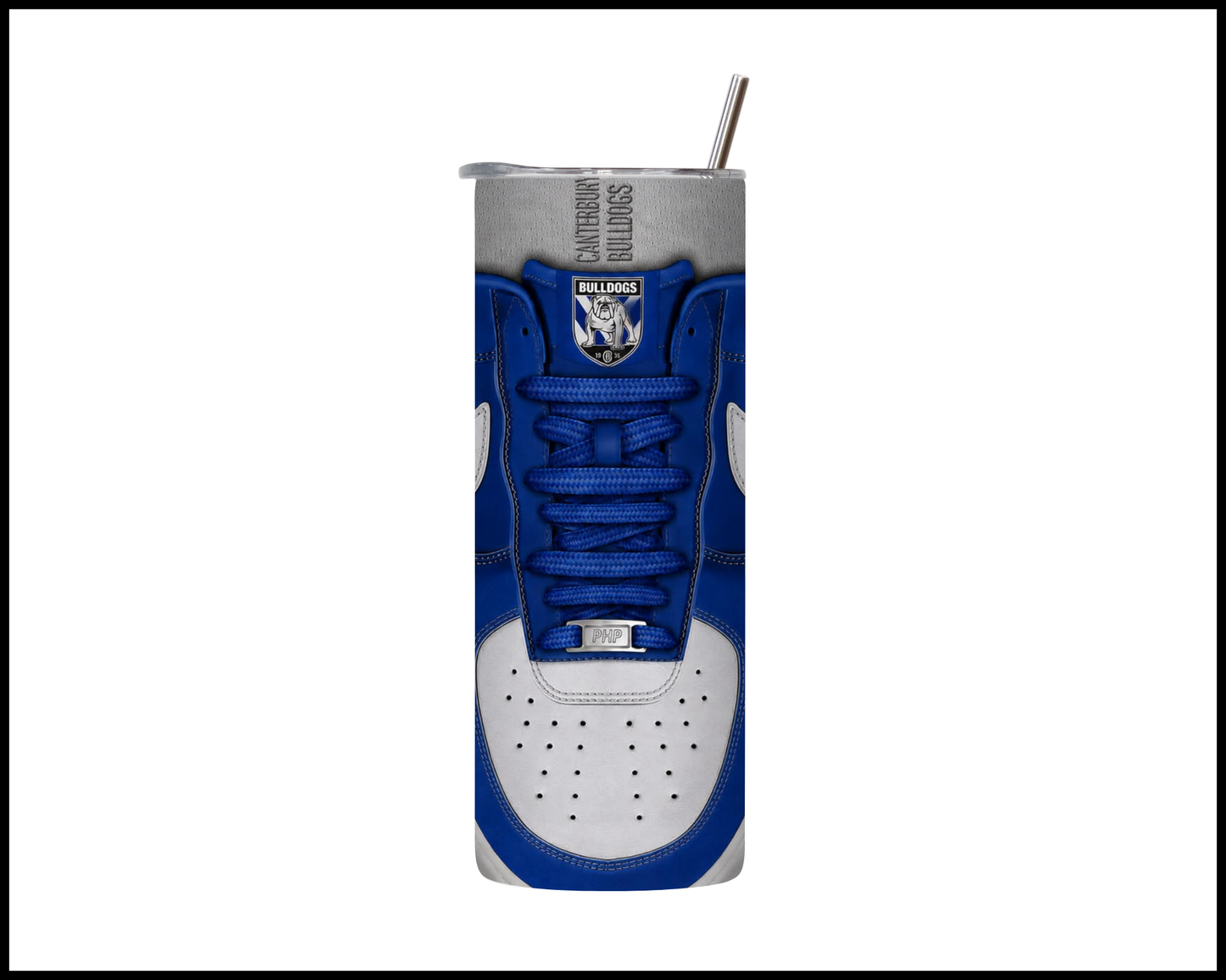 Stainless Steel Tumbler - Canterbury Bulldogs Shoe Inspired 010