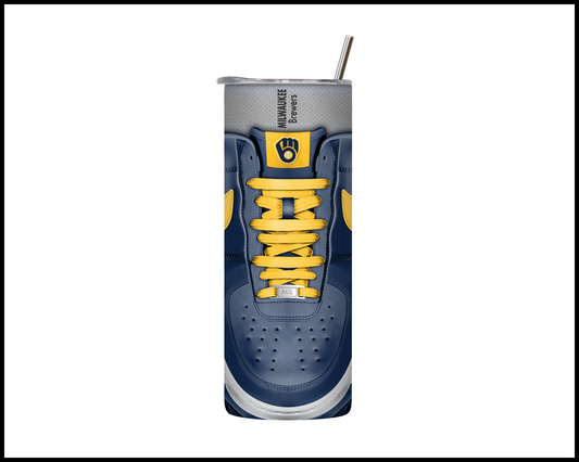 Milwaukee Brewers Shoe Inspired Tumbler (010)