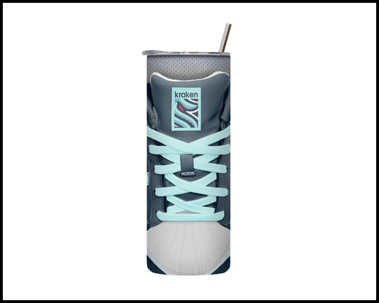 Seattle Kraken Shoe Inspired Tumbler (011)