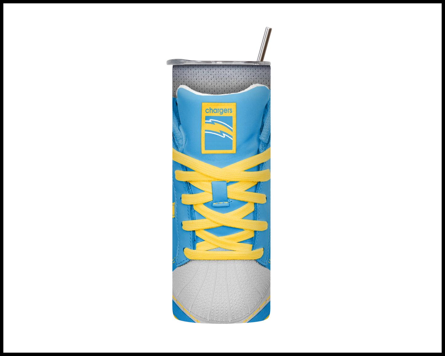 Las Angeles Chargers Shoe Inspired Tumbler (011)