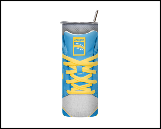 Las Angeles Chargers Shoe Inspired Tumbler (011)
