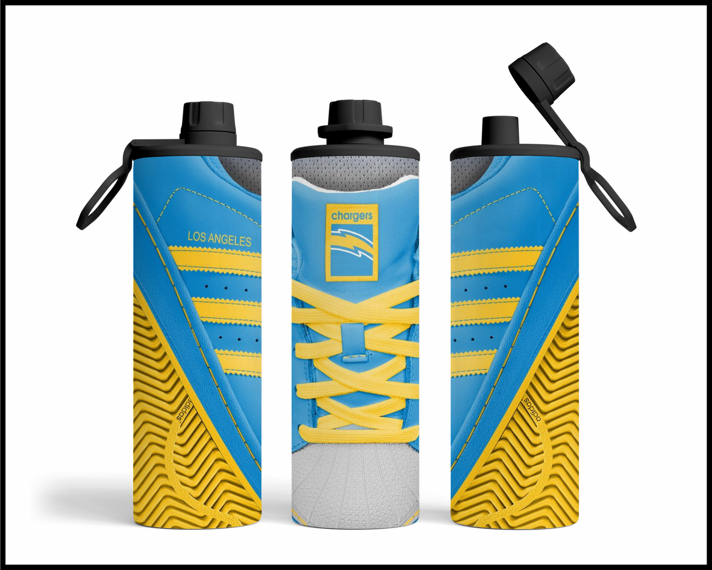 Las Angeles Chargers Shoe Inspired Tumbler (011)