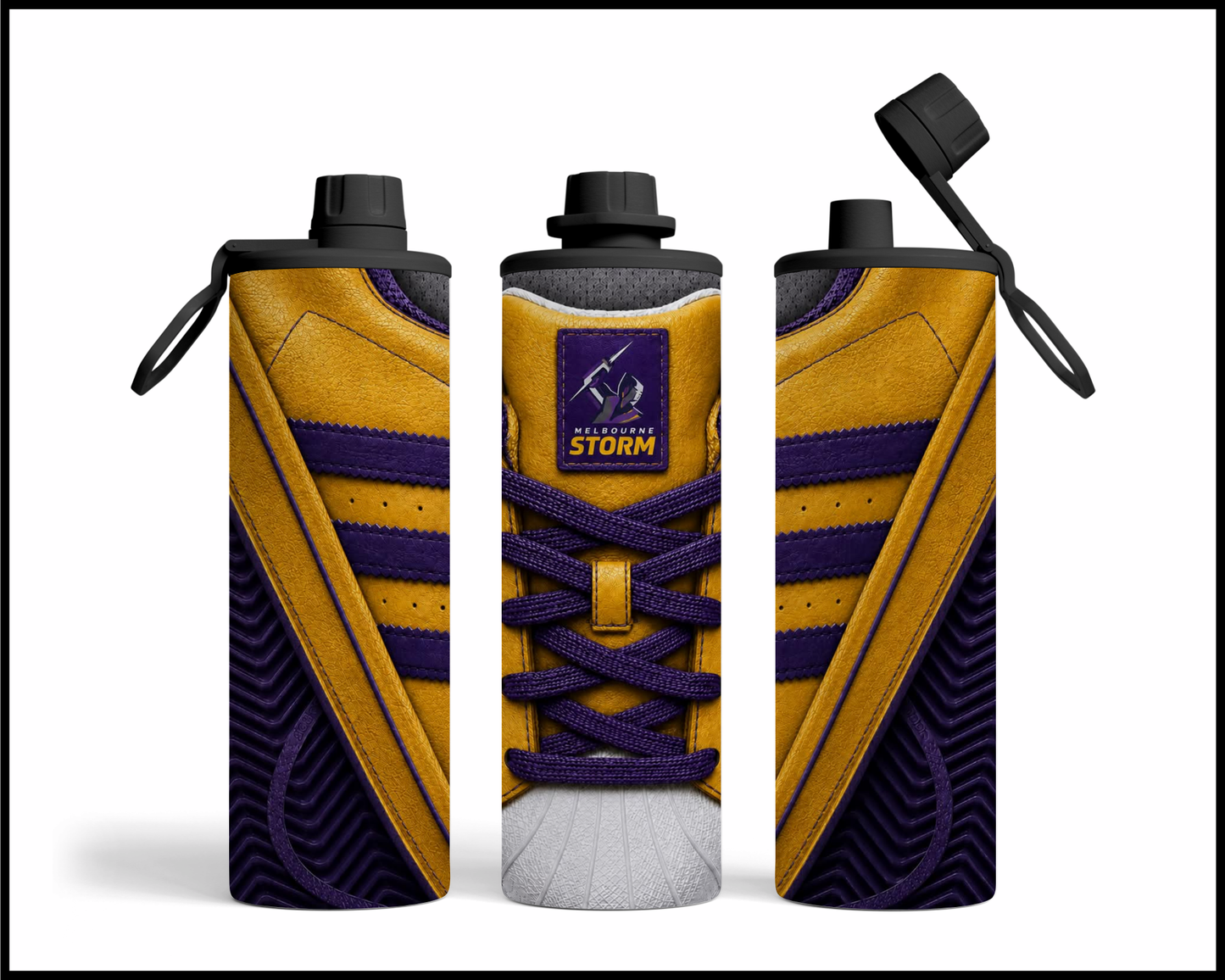 Melbourne Storm Side-stripe Shoe Inspired Tumbler