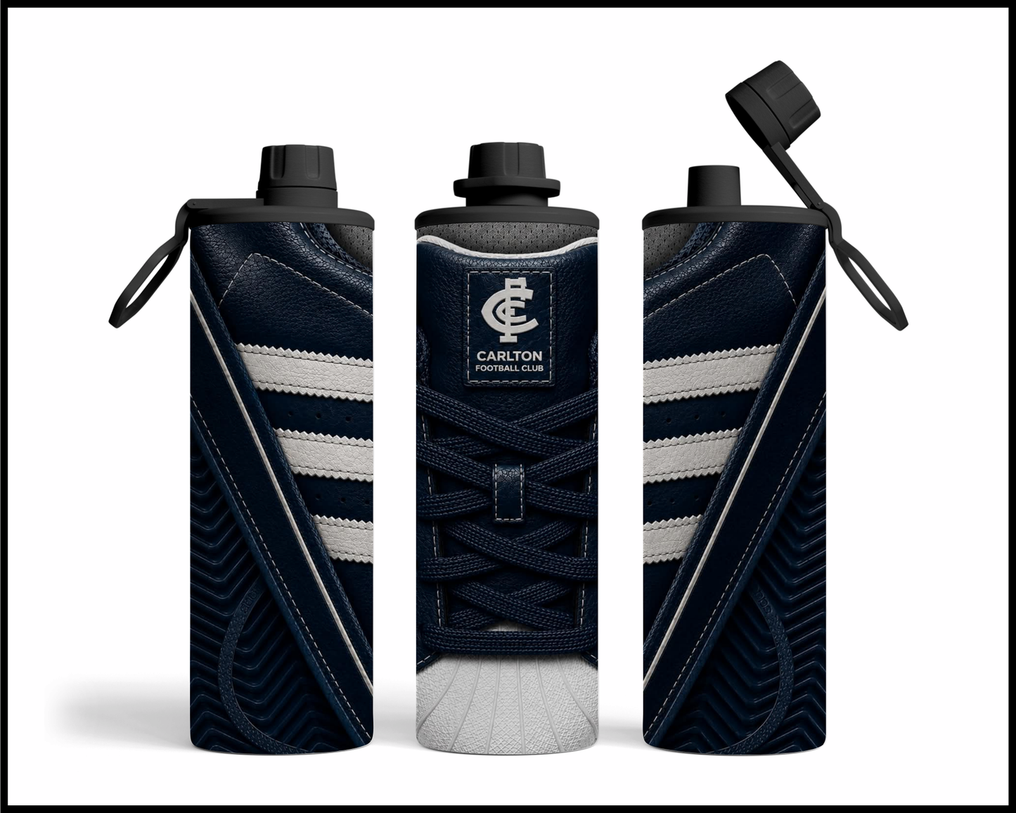 Stainless Steel Tumbler - Carlton Side-Stripe Shoe Inspired