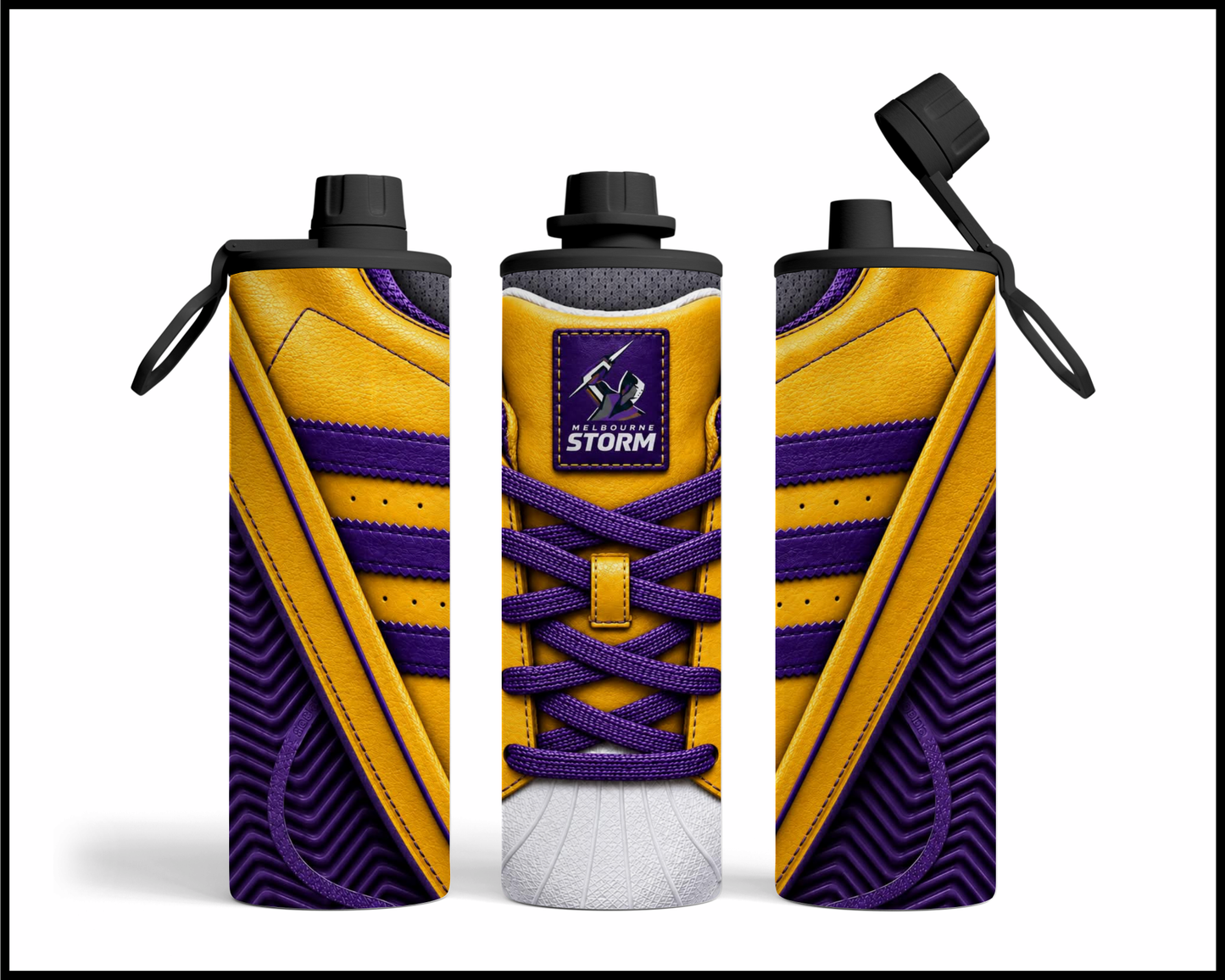 Melbourne Storm Side-stripe Shoe Inspired Tumbler
