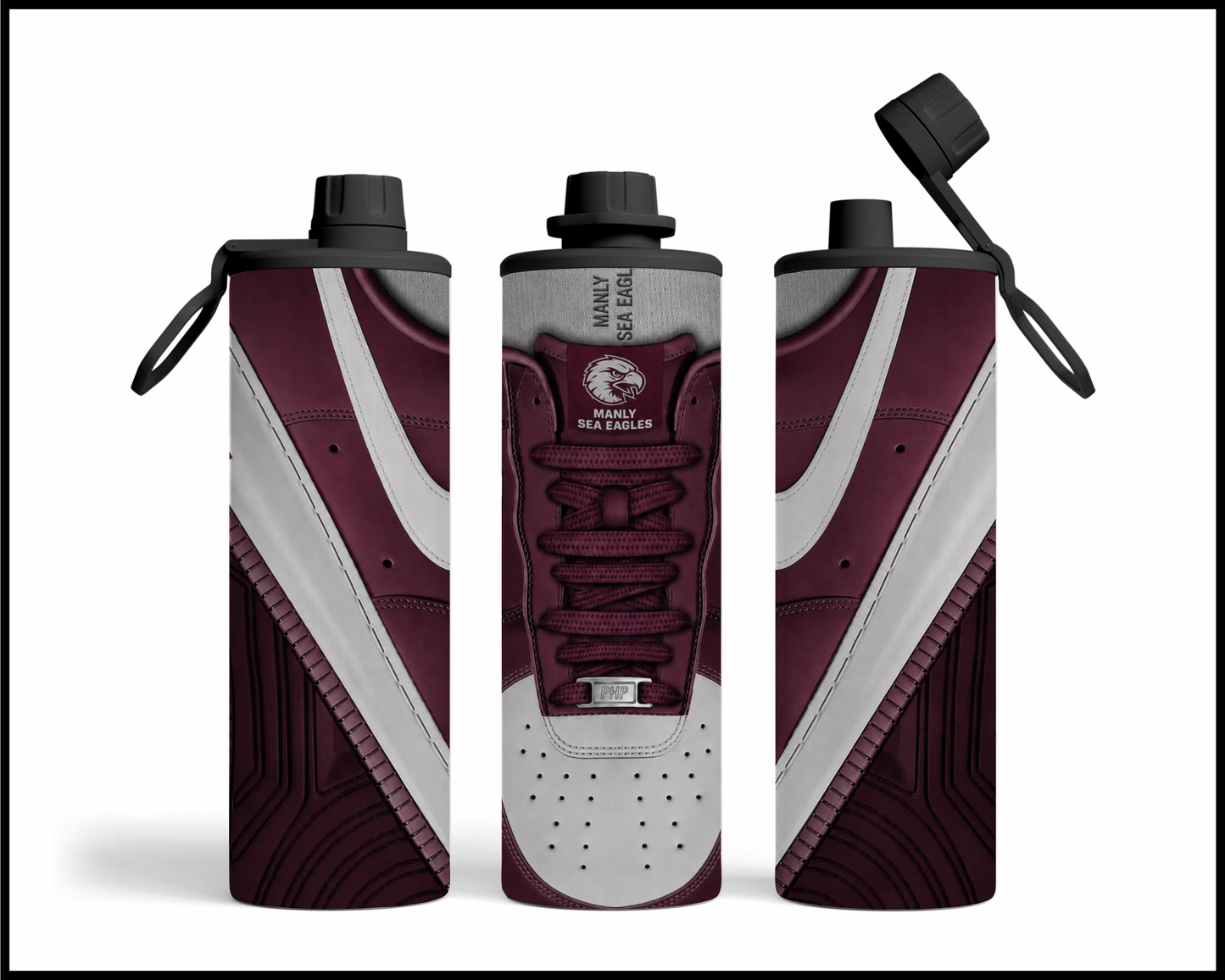 Stainless Steel Tumbler - Manly Sea Eagles Shoe Inspired 013