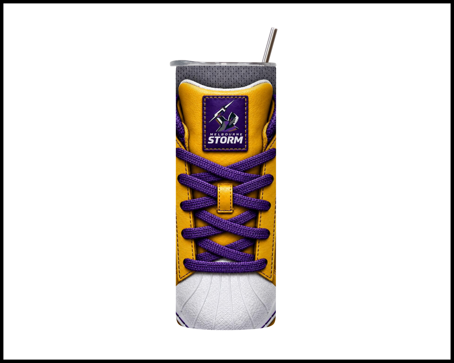 Melbourne Storm Side-stripe Shoe Inspired Tumbler