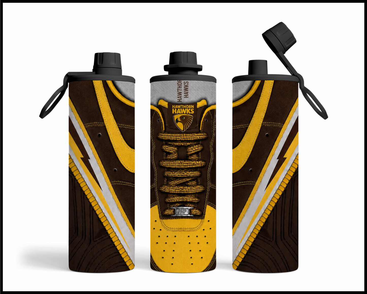 Stainless Steel Tumbler - Hawthorn Hawks Shoe Inspired 014