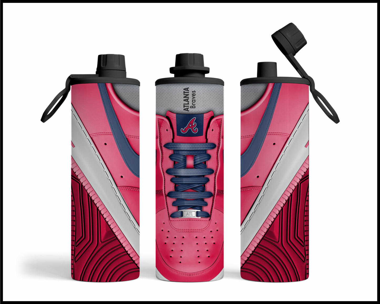 Atlanta Braves Shoe Inspired Tumbler (014)