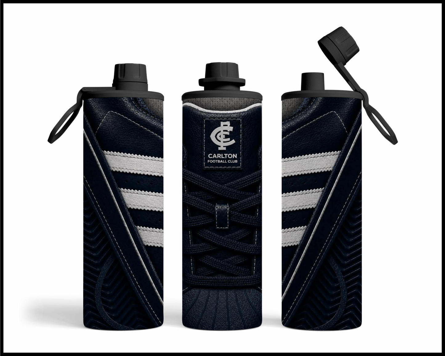 Stainless Steel Tumbler - Carlton Side-Stripe Shoe Inspired