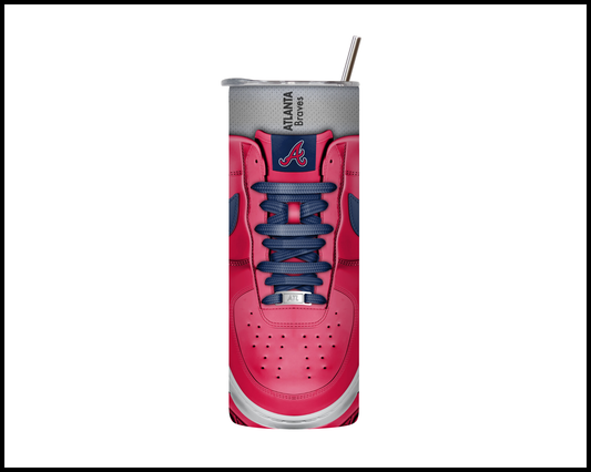 Atlanta Braves Shoe Inspired Tumbler (014)