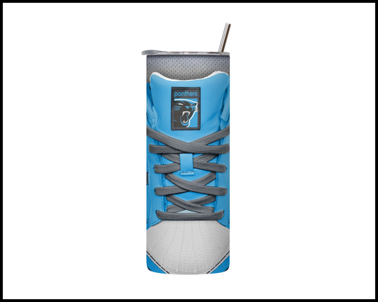 Carolina Panthers Shoe Inspired Tumbler (015)