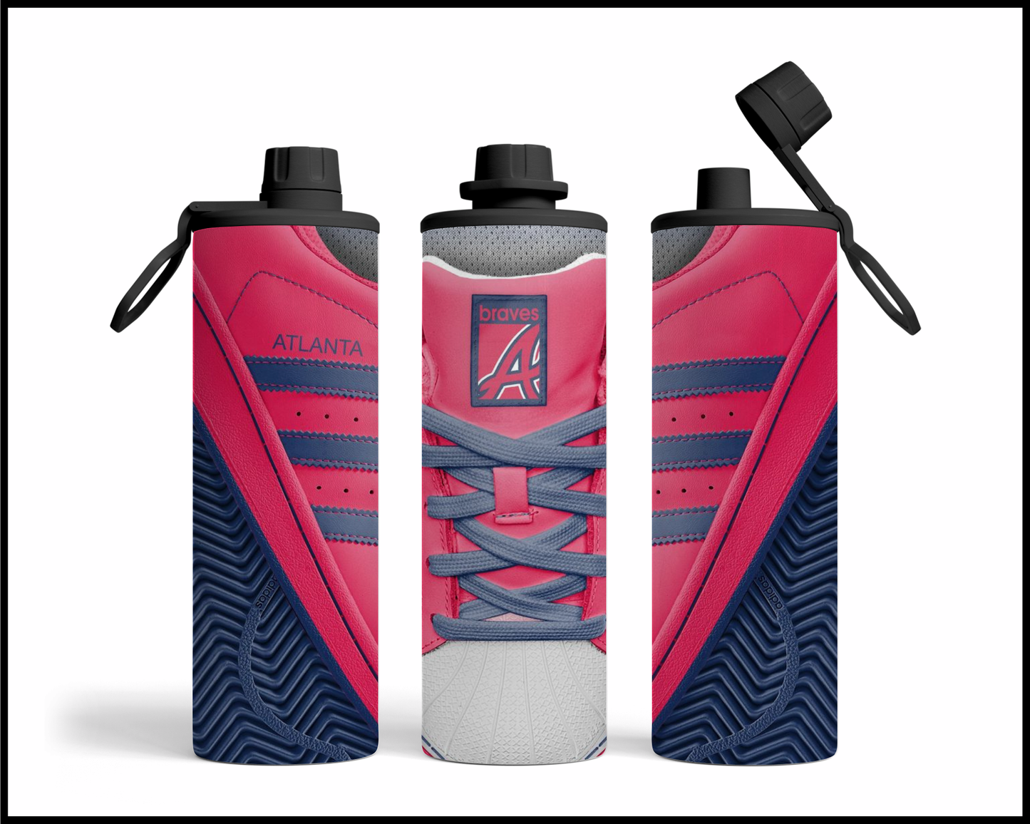 Atlanta Braves Shoe Inspired Tumbler (015)