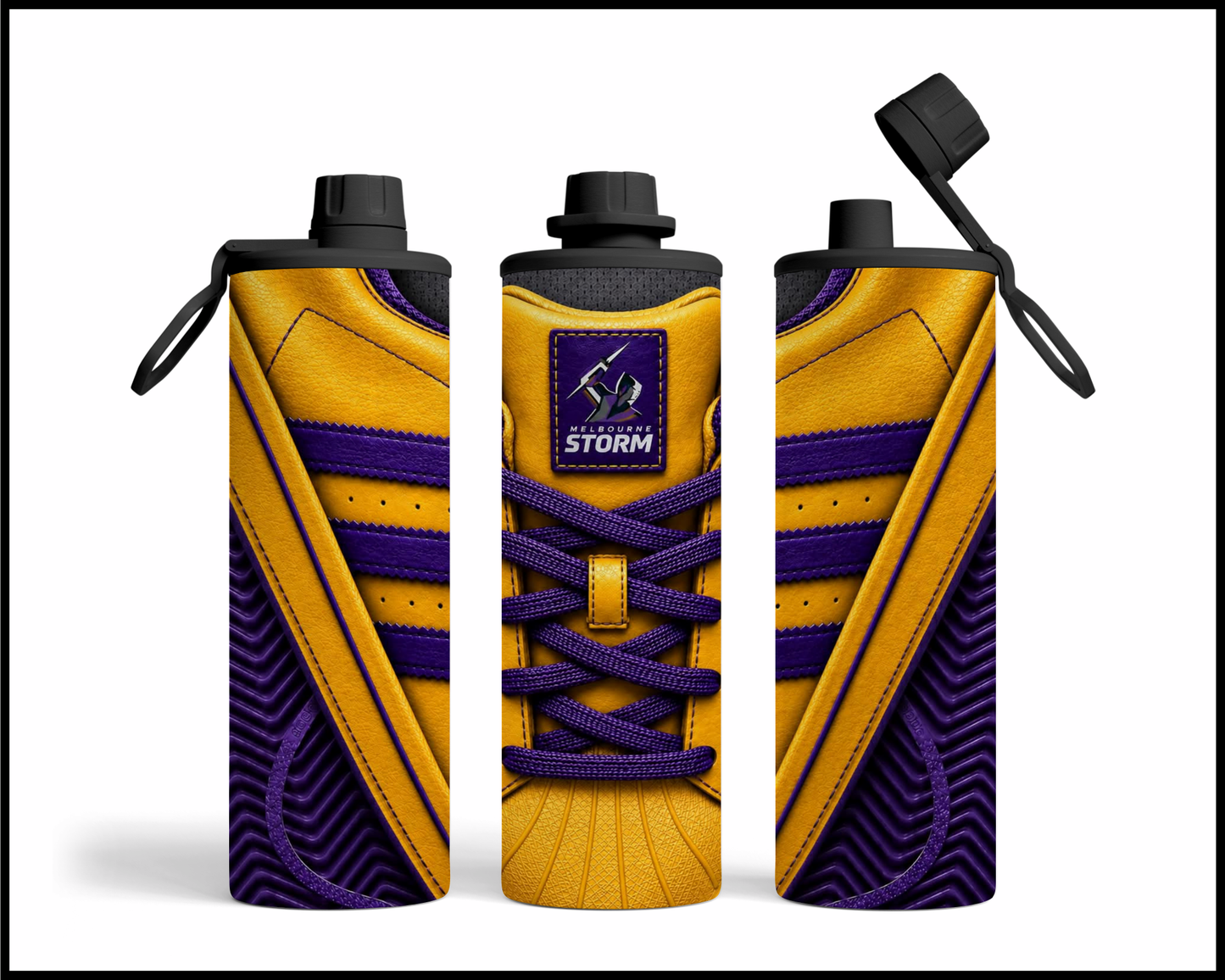 Melbourne Storm Side-stripe Shoe Inspired Tumbler