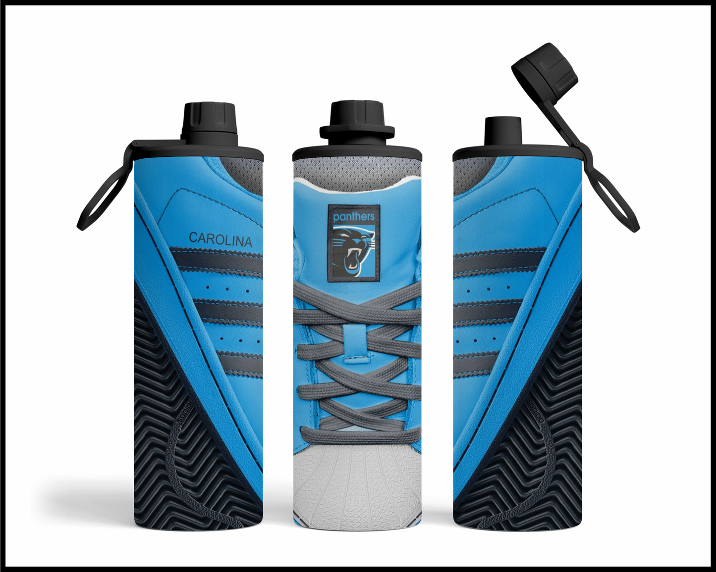 Carolina Panthers Shoe Inspired Tumbler (015)