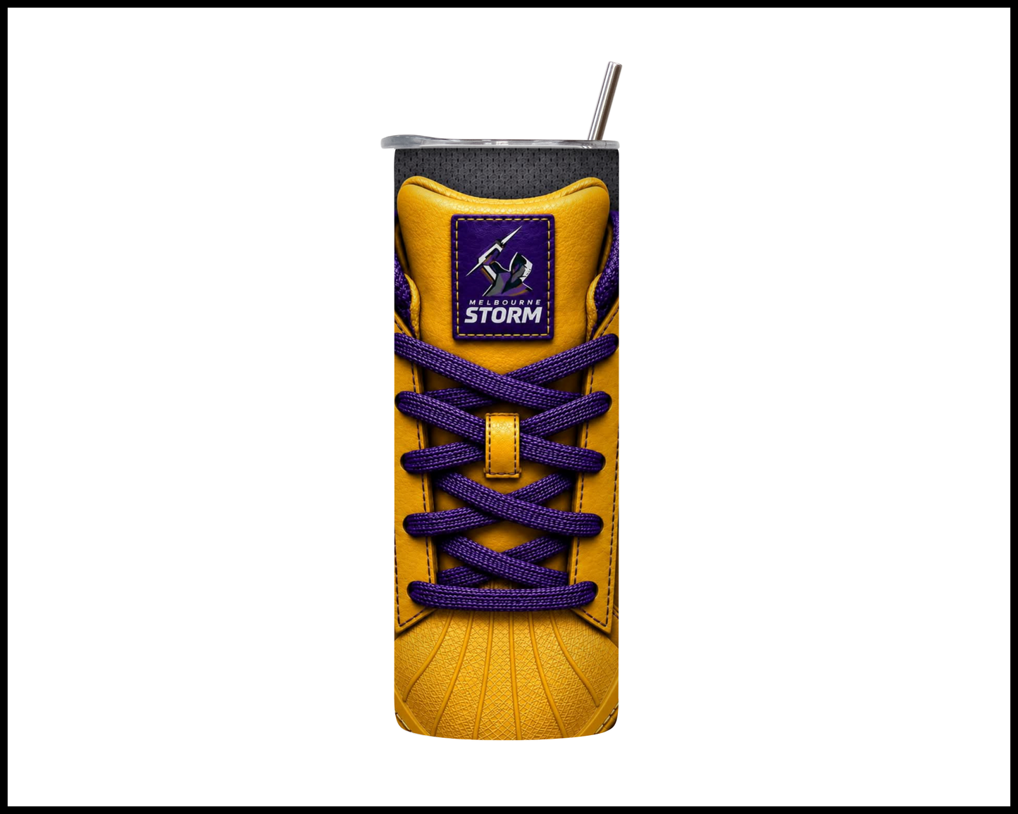 Melbourne Storm Side-stripe Shoe Inspired Tumbler