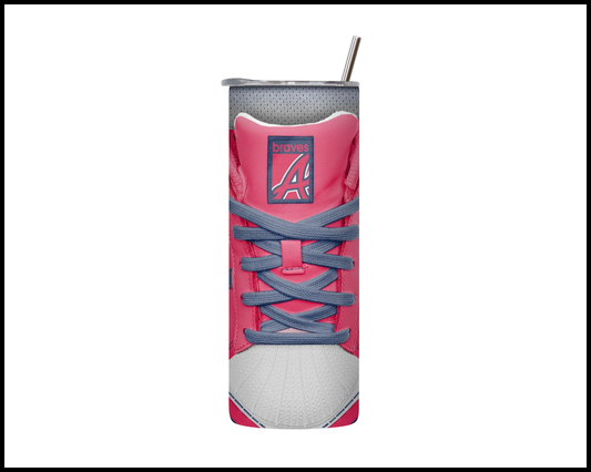 Atlanta Braves Shoe Inspired Tumbler (015)