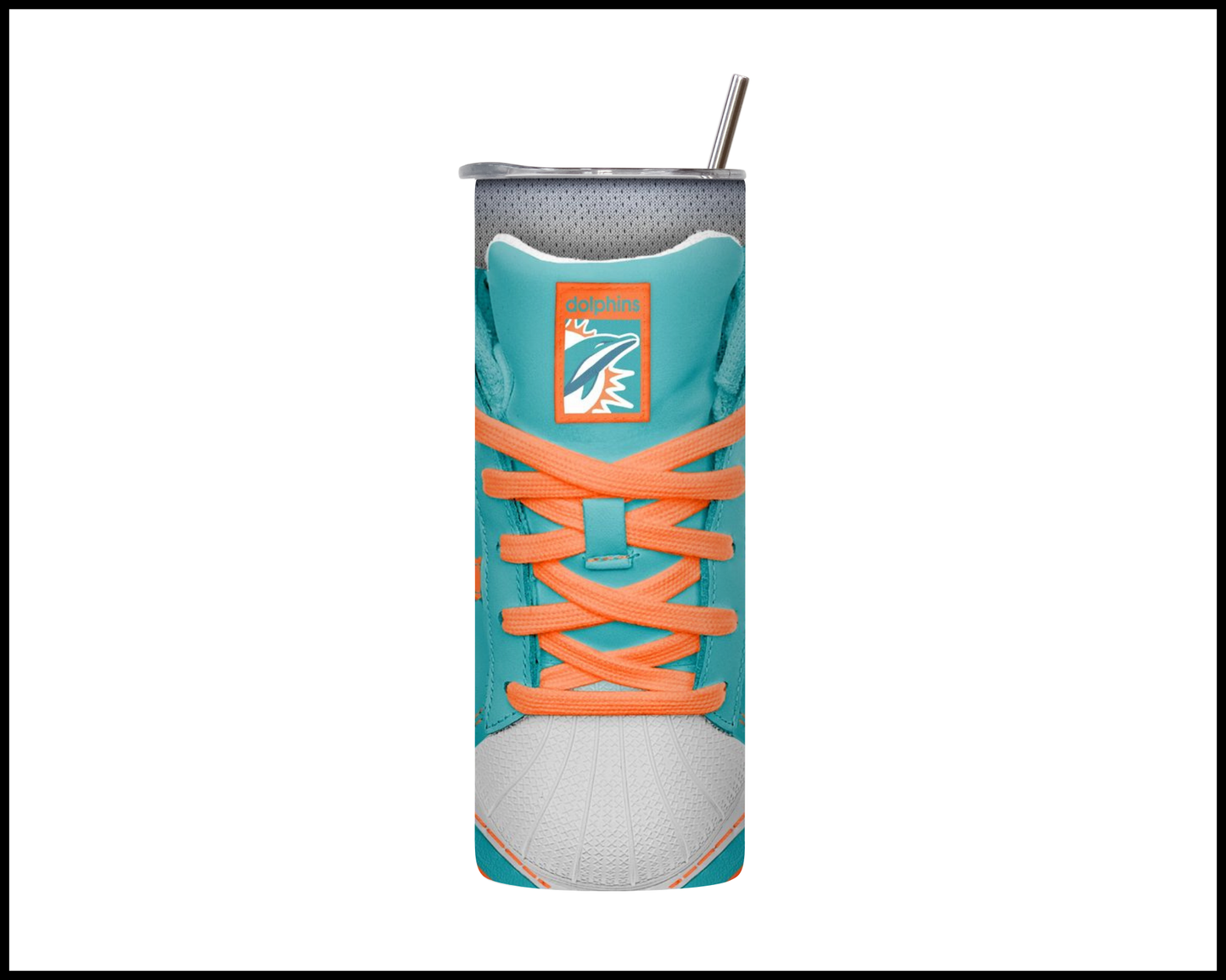 Miami Dolphins Shoe Inspired Tumbler (016)