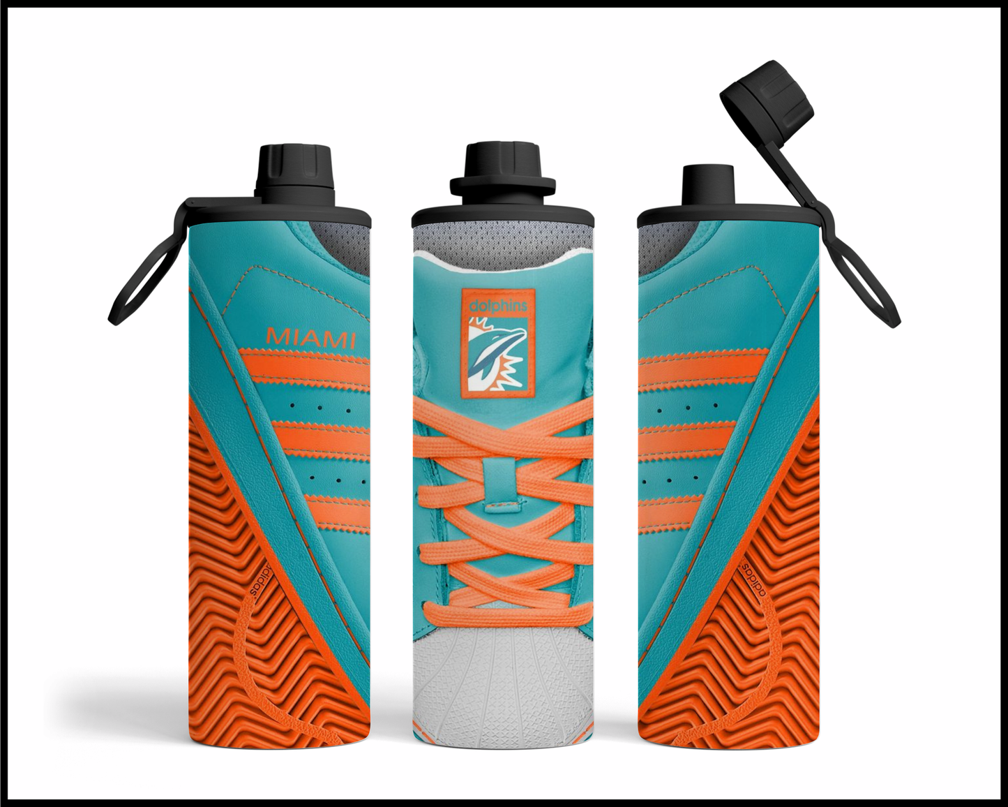 Miami Dolphins Shoe Inspired Tumbler (016)