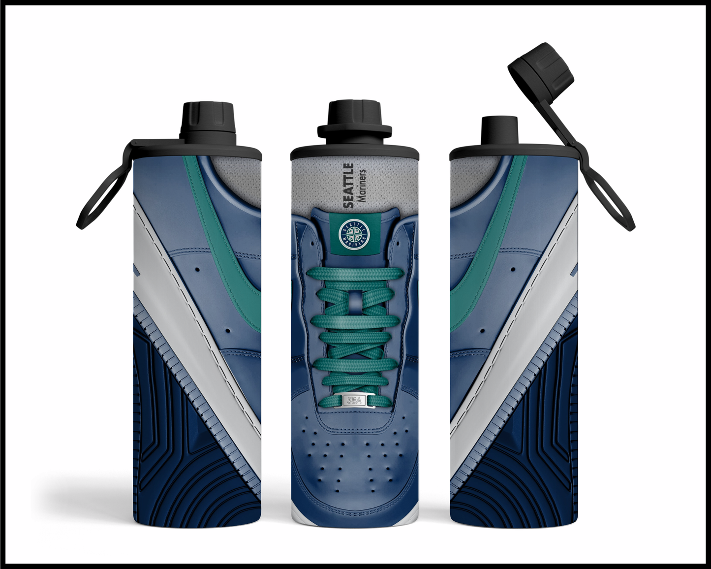 Seattle Mariners Shoe Inspired Tumbler (016)